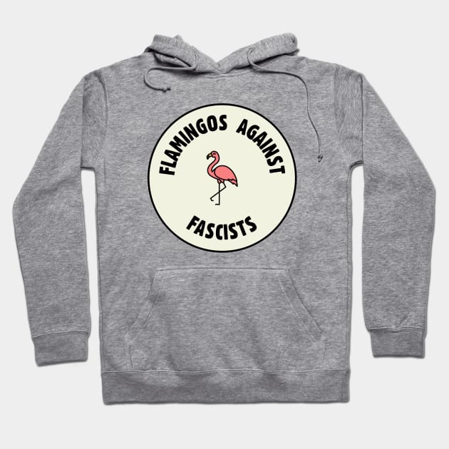 Flamingos Against Fascists - Pro Democracy Hoodie by Football from the Left